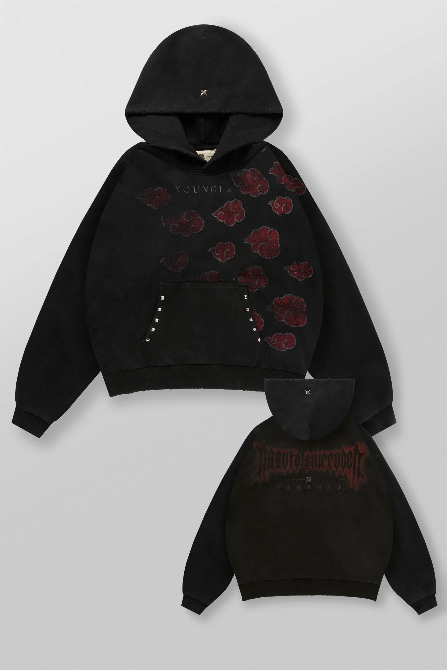 NARUTO STUD ARTWORK HOODIES - AKATSUKI