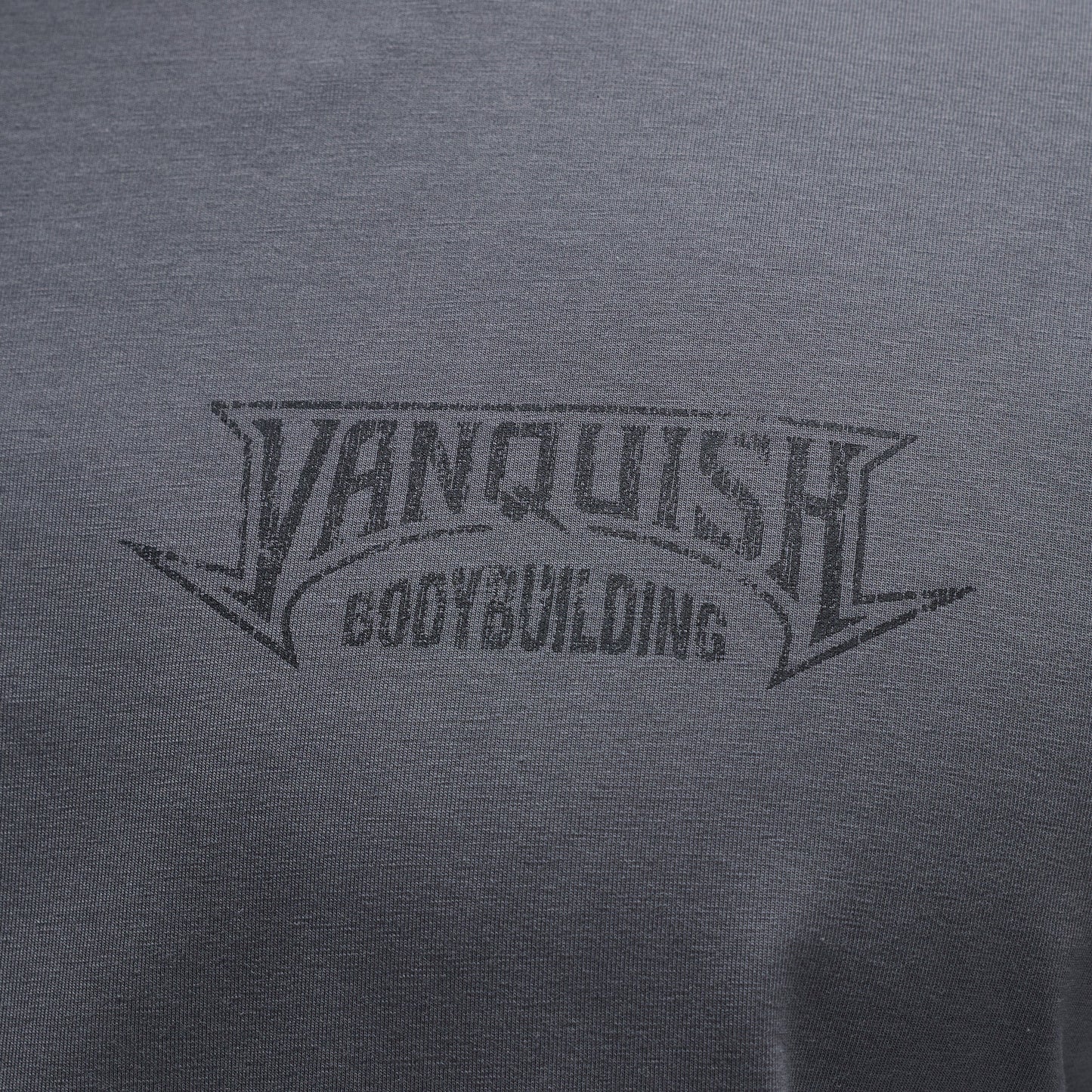 BODYBUILDING EMBLEM CHARCOAL OVERSIZED BOXY T SHIRT