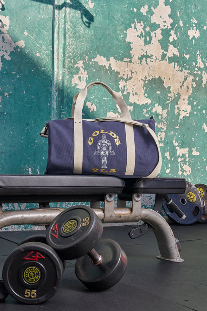 GOLD'S IRON LEGACY CANVAS BAGS - NAVY WASH
