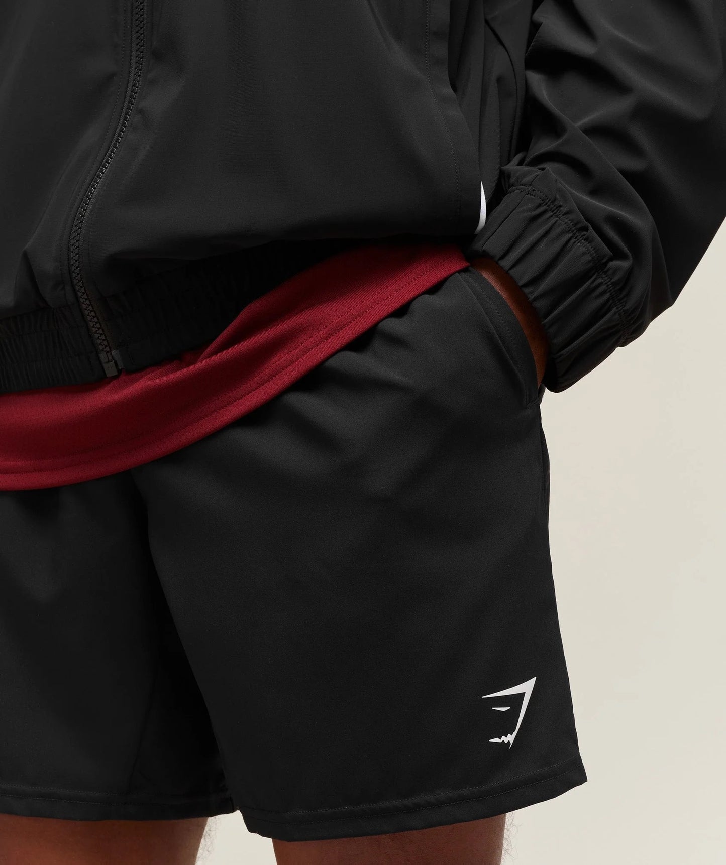 GYMSHARK ARRIVAL 7" SHORTS BLACK