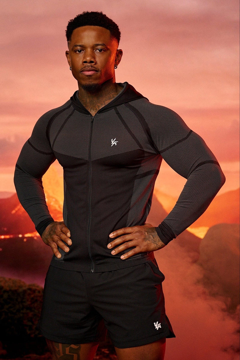 APEX COMPRESSION ZIP-UPS - BLACK