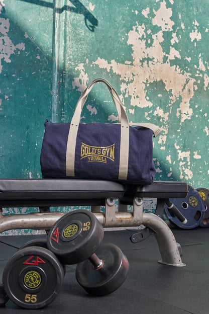 GOLD'S IRON LEGACY CANVAS BAGS - NAVY WASH