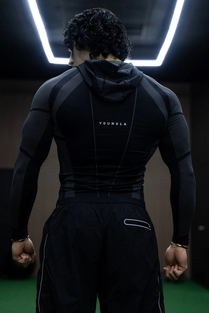APEX COMPRESSION ZIP-UPS - BLACK