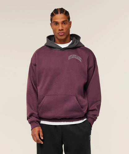 COLLEGIATE TECH HOODIE - IMPACT BURGUNDY