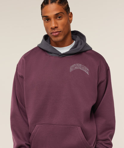COLLEGIATE TECH HOODIE - IMPACT BURGUNDY