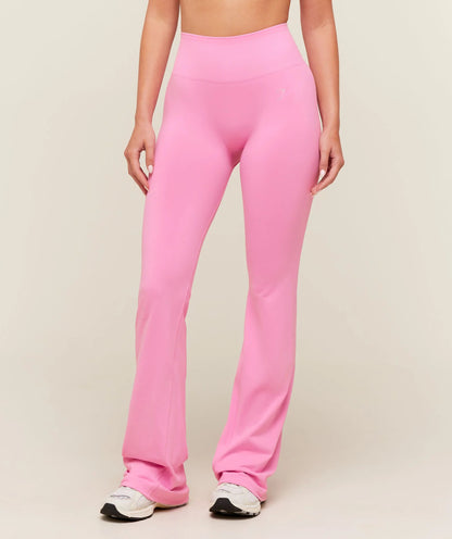 GYMSHARK SOFT SCULPT FLARED LEGGINGS - FOCUS PINK