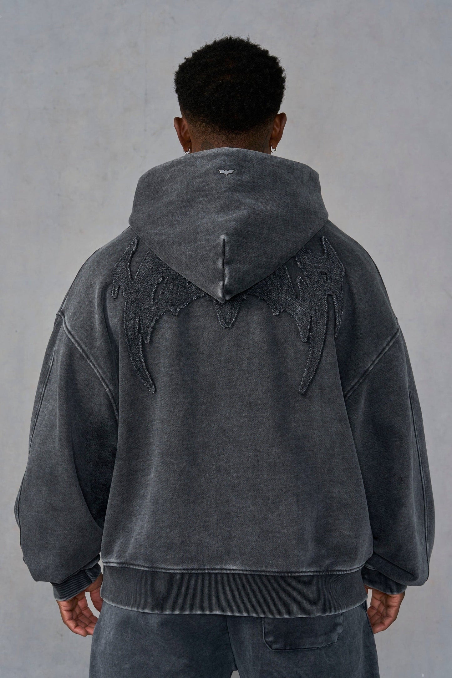BATMAN STEALTH HOODIES - BLACK WASH