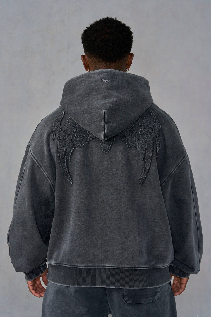 BATMAN STEALTH HOODIES - BLACK WASH