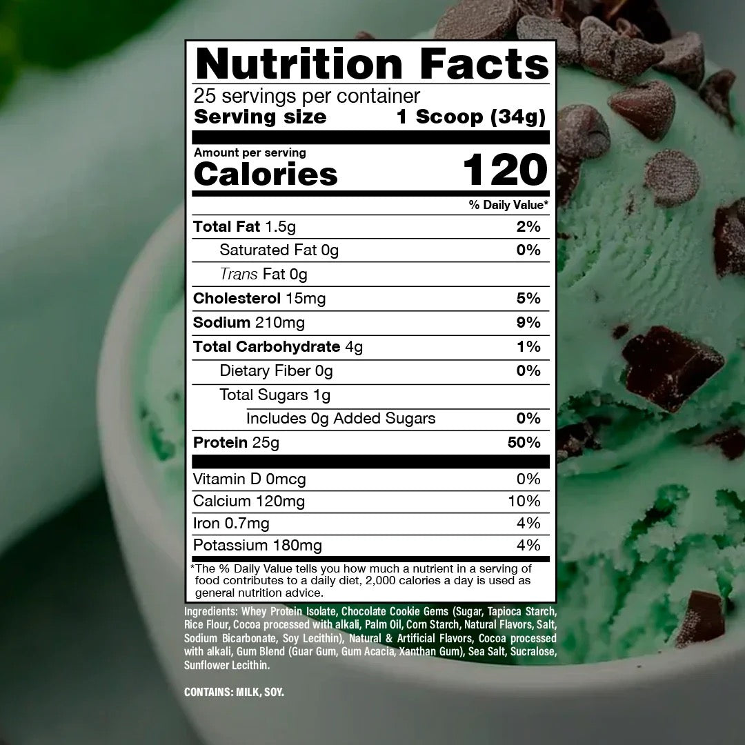 BUM ITHOLATE PROTEIN - MINT CHIP ICE CREAM (INCLUYE 2 PROTEIN BARS)