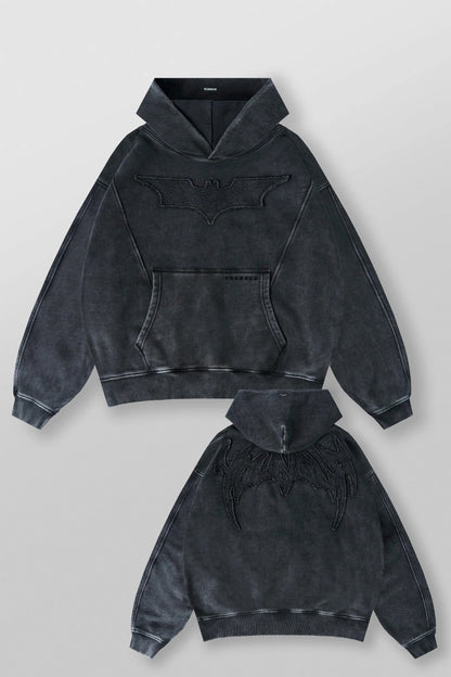 BATMAN STEALTH HOODIES - BLACK WASH