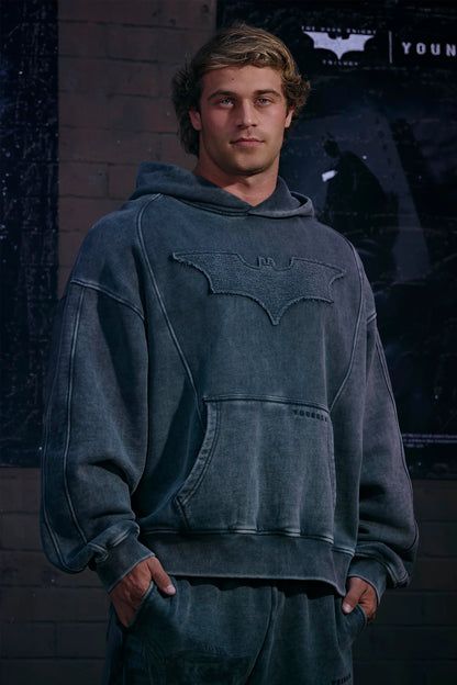 BATMAN STEALTH HOODIES - BLACK WASH