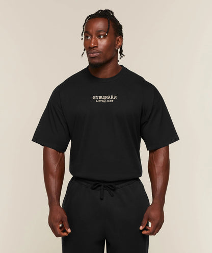 GYMSHARK LIFTING STATUE GRAPHIC T-SHIRT - BLACK
