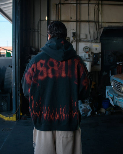 GHOST ZIP UP BLOOD RED