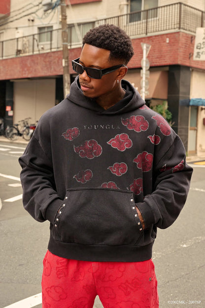 NARUTO STUD ARTWORK HOODIES - AKATSUKI