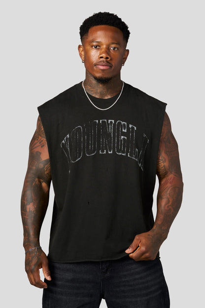 SINCE '14 CUT-OFFS - BLACK WASH