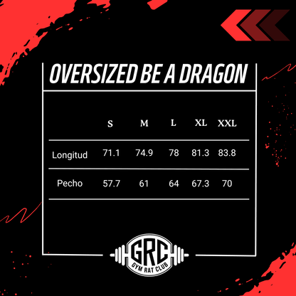 BE A DRAGON OVERSIZED T-SHIRT BLACK