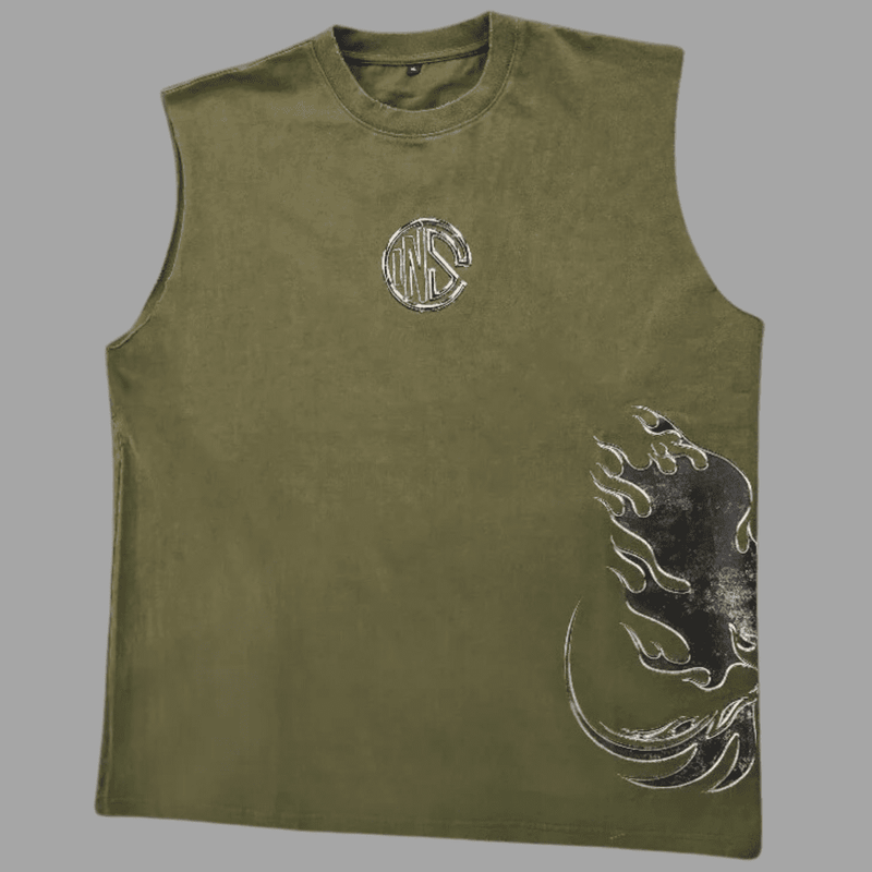 RISING PHOENIX CUTOFF FOREST GREEN