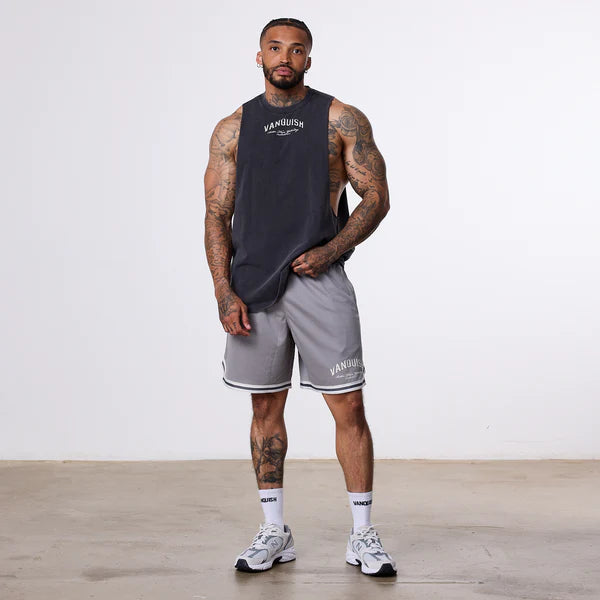 VANQUISH BETTER THAN YESTERDAY SHORTS GREY