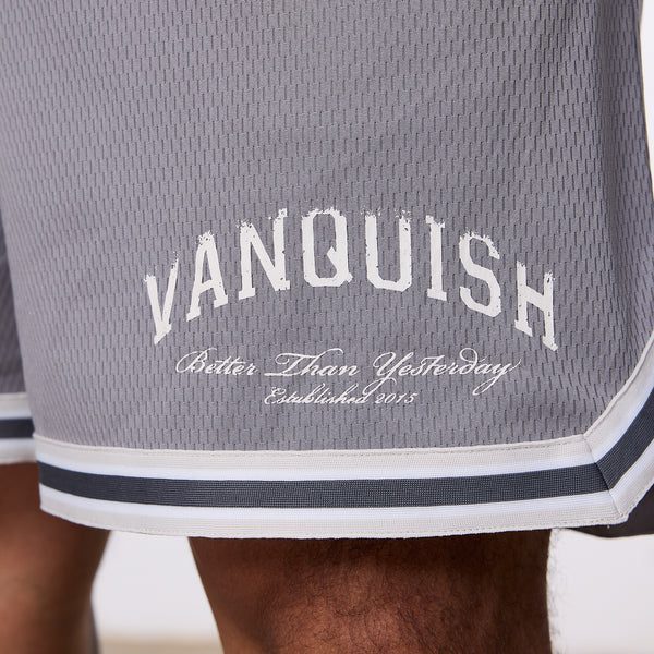 VANQUISH BETTER THAN YESTERDAY SHORTS GREY