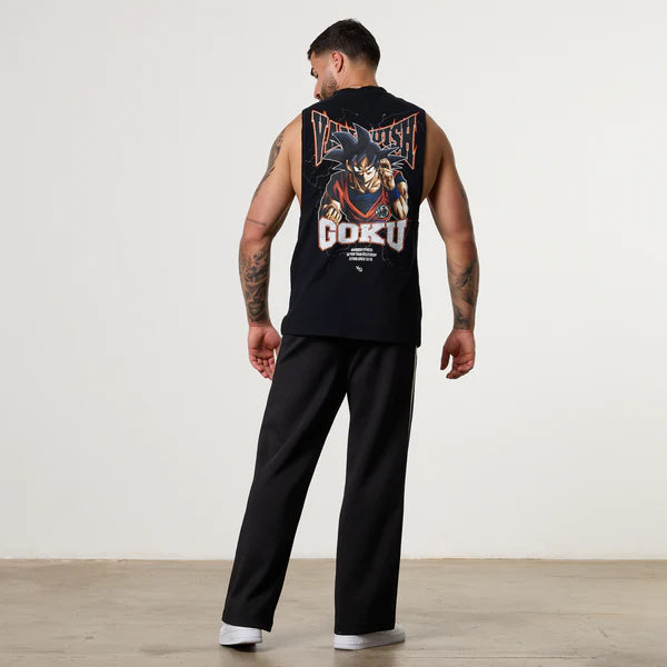 VANQUISH DBS GOKU BLACK SLEEVELESS T-SHIRT