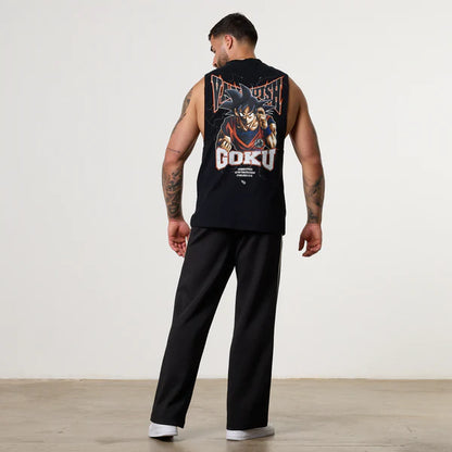 VANQUISH DBS GOKU BLACK SLEEVELESS T-SHIRT