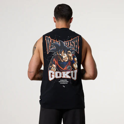 VANQUISH DBS GOKU BLACK SLEEVELESS T-SHIRT