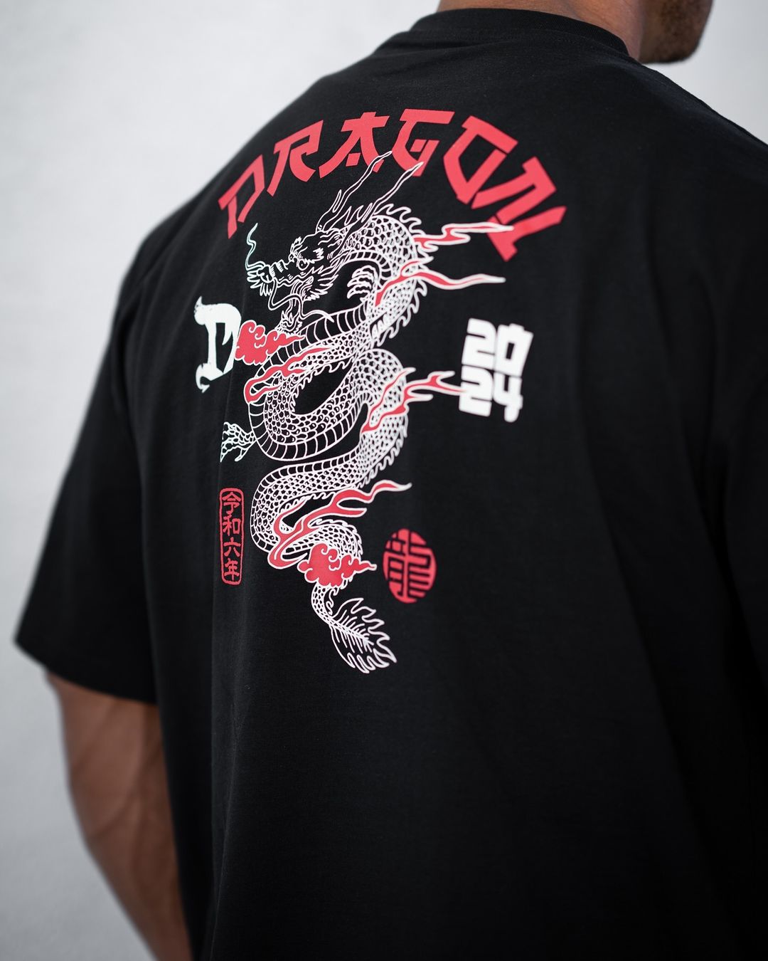 BE A DRAGON OVERSIZED T-SHIRT BLACK
